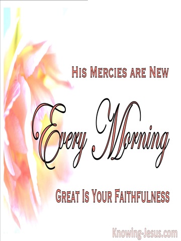 Lamentations 3:23 Tender Mercies (devotional)02:08 (white)